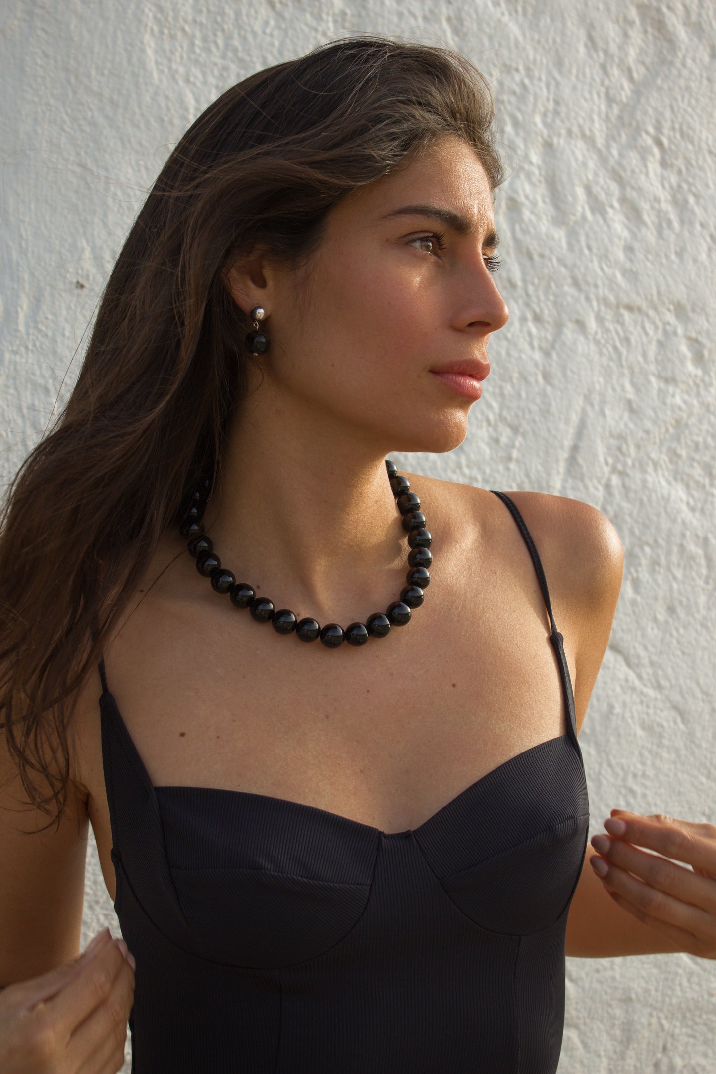 NAXOS ONYX EARRINGS