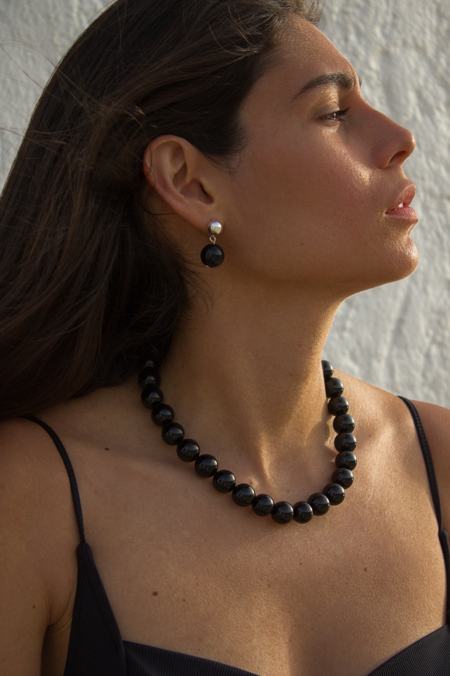 NAXOS ONYX EARRINGS
