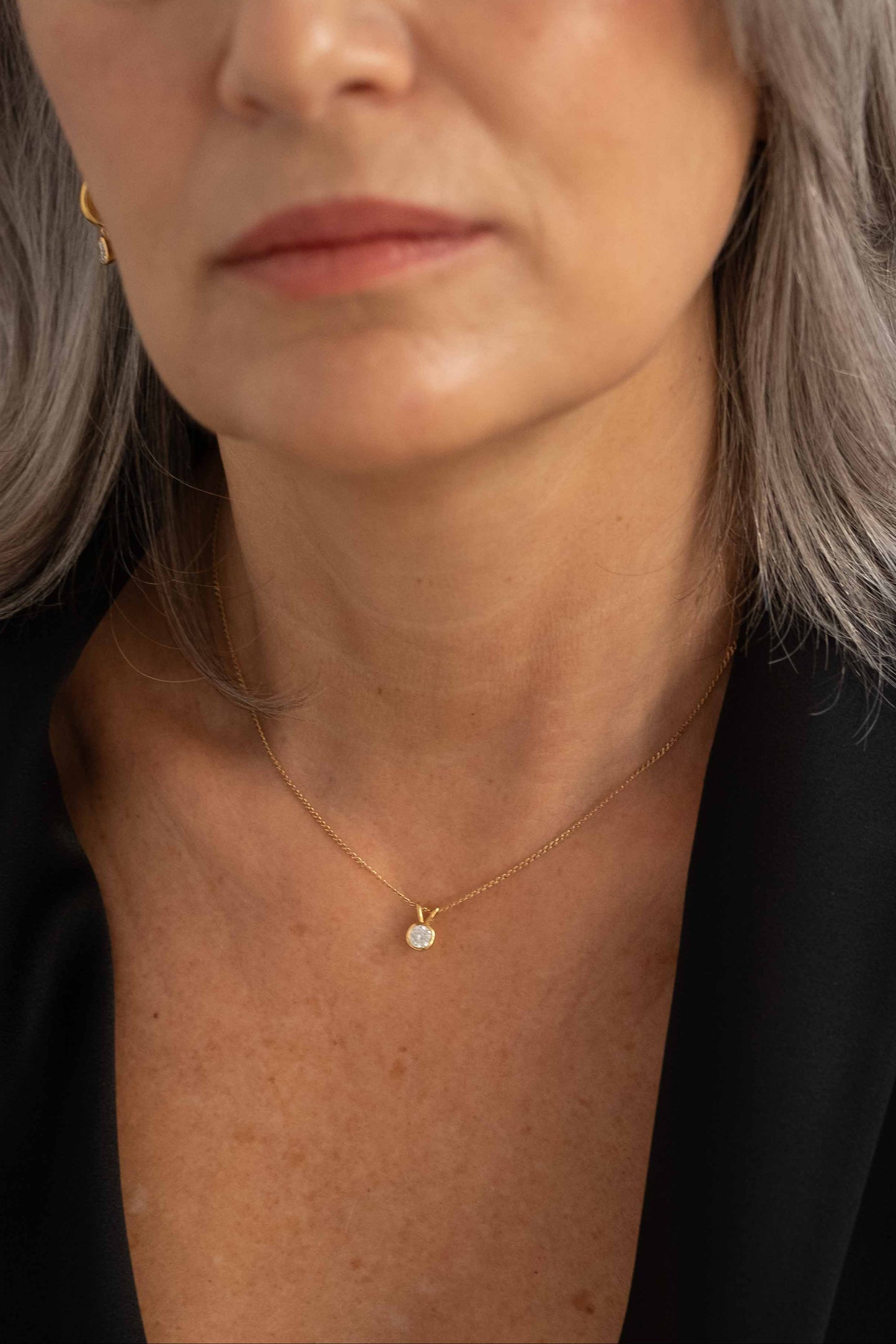 ESSENCE PENDANT 18K YELLOW GOLD - DIAMOND