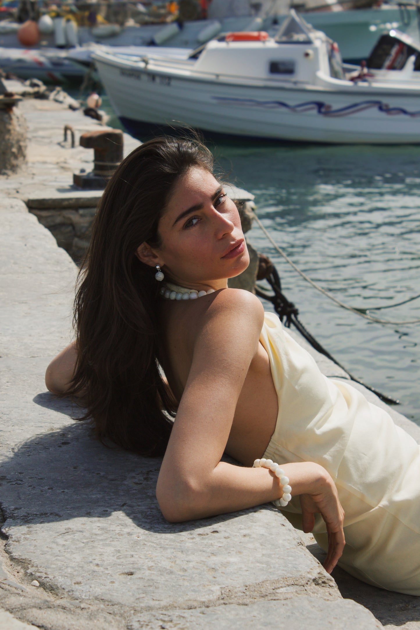 NAXOS MOTHER-OF-PEARL EARRINGS