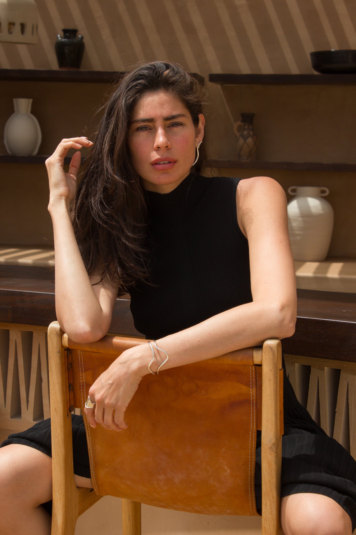 PENDIENTES ANDROS PLATA