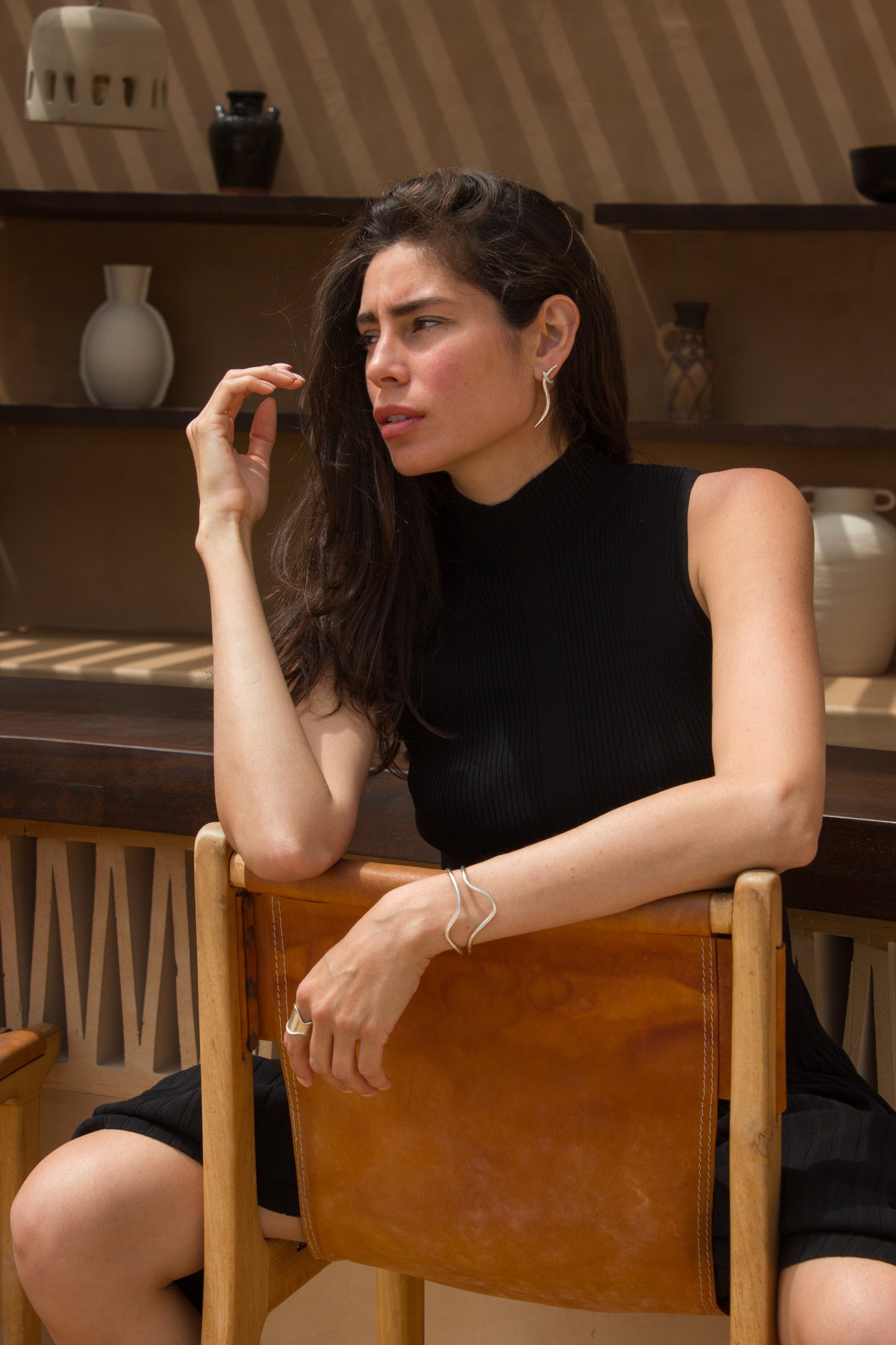 PENDIENTES ANDROS PLATA