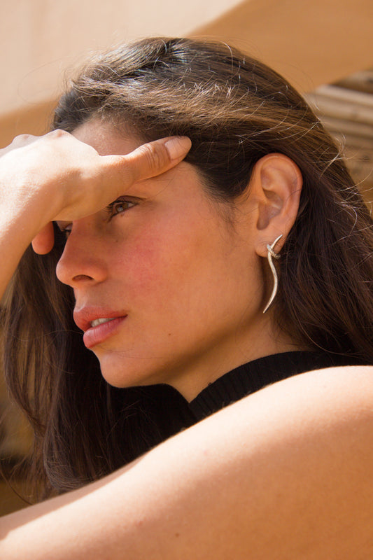 ANDROS SILVER EARRINGS