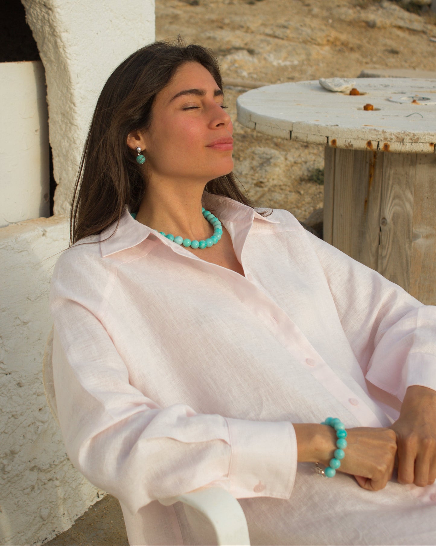 COLLAR NAXOS AMAZONITA