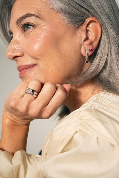 ESSENCE HOOP PLATA - RODALITA