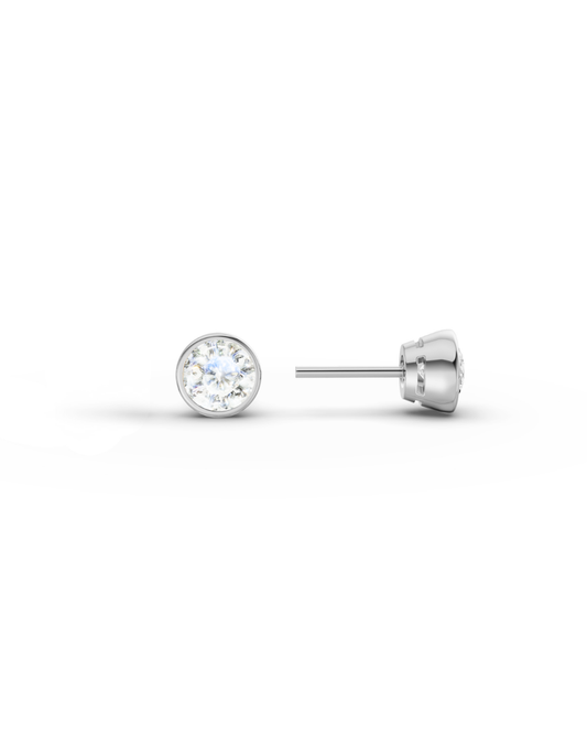 ESSENCE ESSENTIAL PIERCING SILBER - RHODOLITH