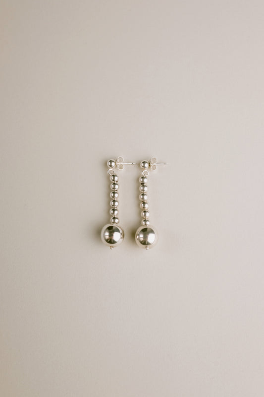 PENDIENTES AMBOLO PLATA