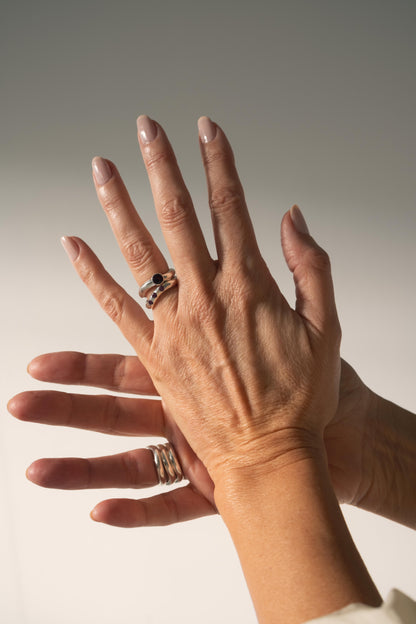 ANILLO ESSENCE SOLITARIO PLATA - RODALITA