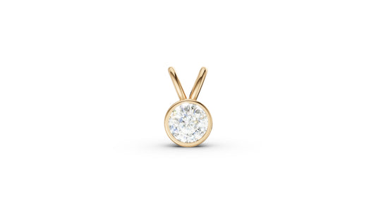 COLGANTE ESSENCE ORO AMARILLO 18K - DIAMANTE