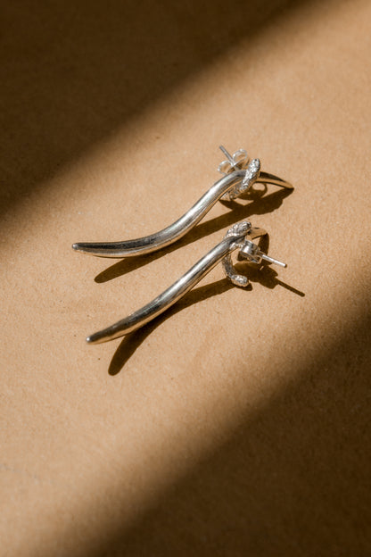 PENDIENTES ANDROS PLATA