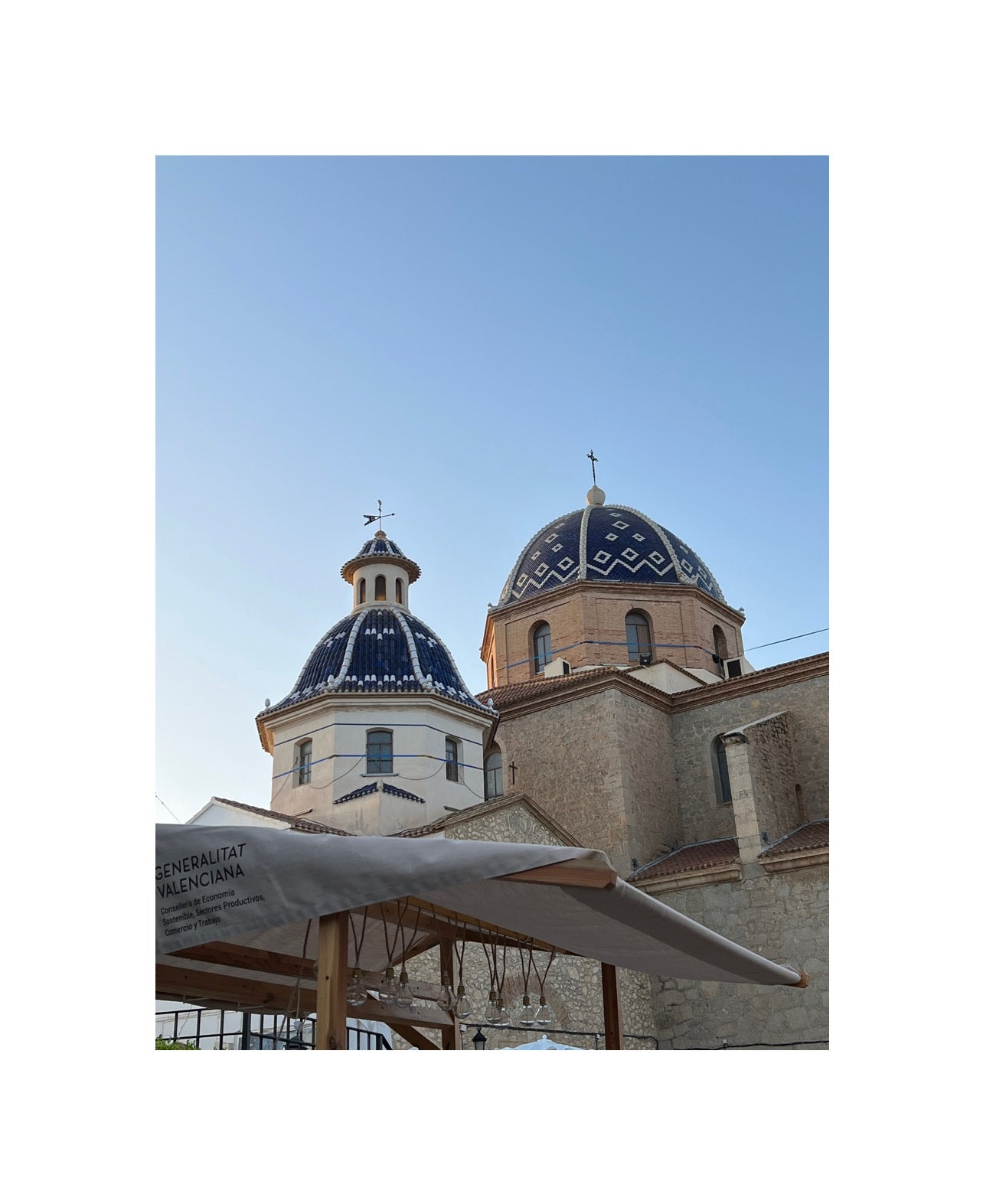 The old town of Altea, an iconic village in the city of Alicante, known for its charming cobblestone streets, whitewashed houses, and beautiful views.