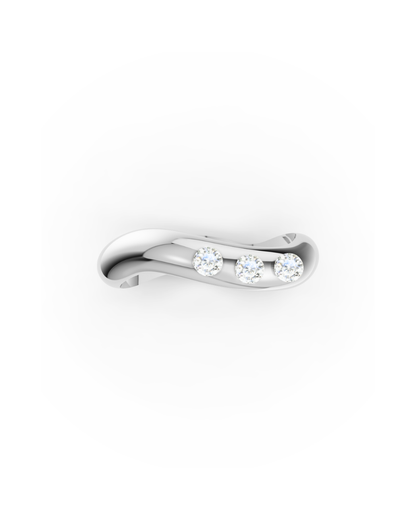 ANILLO ESSENCE HARMONY ORO BLANCO 18K - DIAMANTES