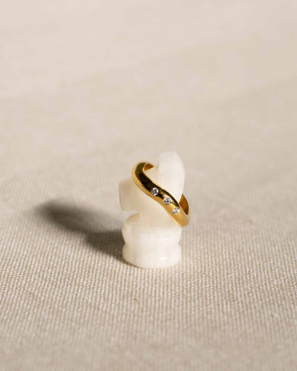 ANILLO ESSENCE HARMONY ORO AMARILLO 18K - DIAMANTES