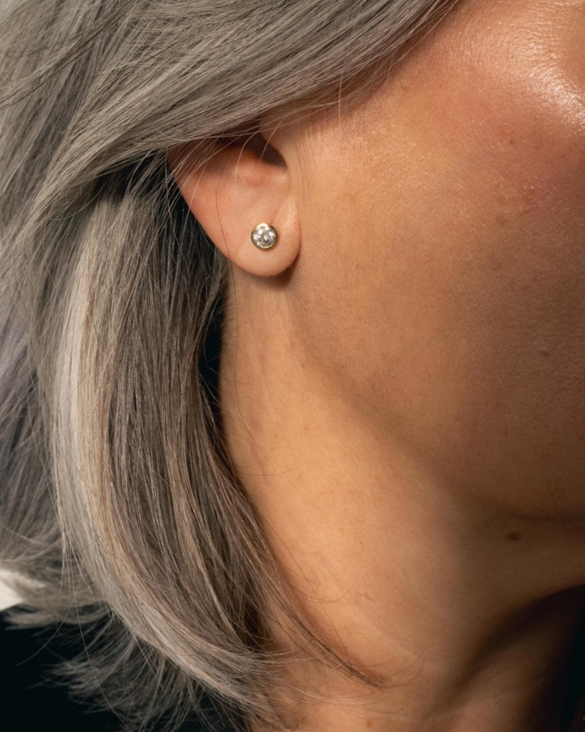 ESSENCE OHRSTECKER SILBER - LONDON BLAUER TOPAS
