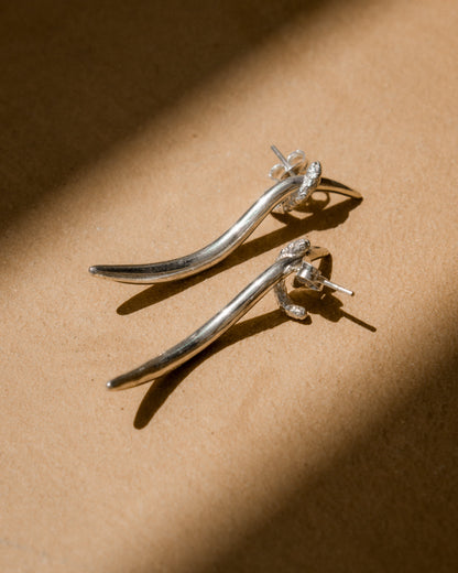 PENDIENTES ANDROS PLATA