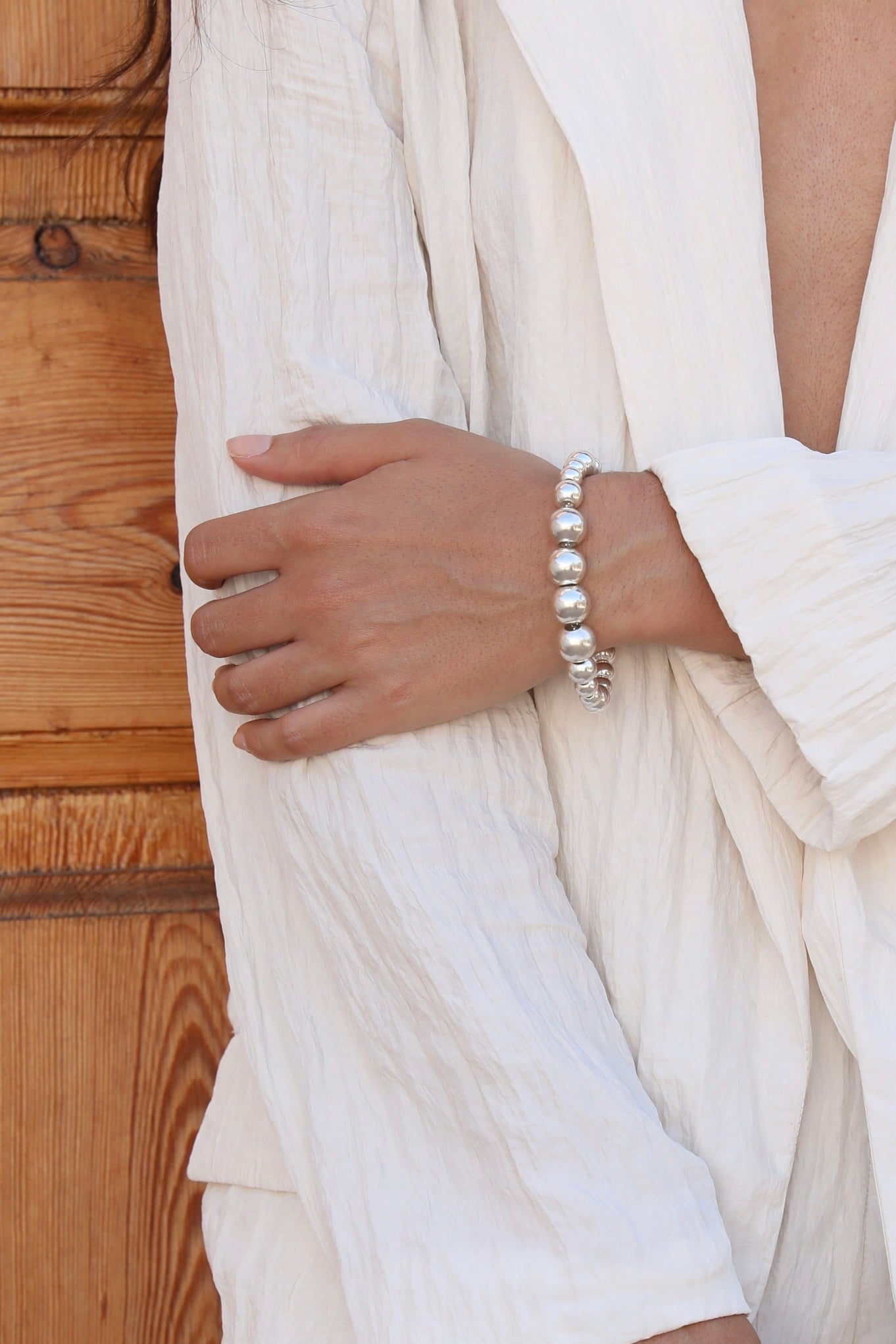 PULSERA BOL NOU PLATA