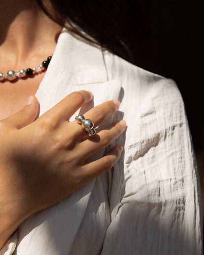 ANILLO BOL NOU PLATA