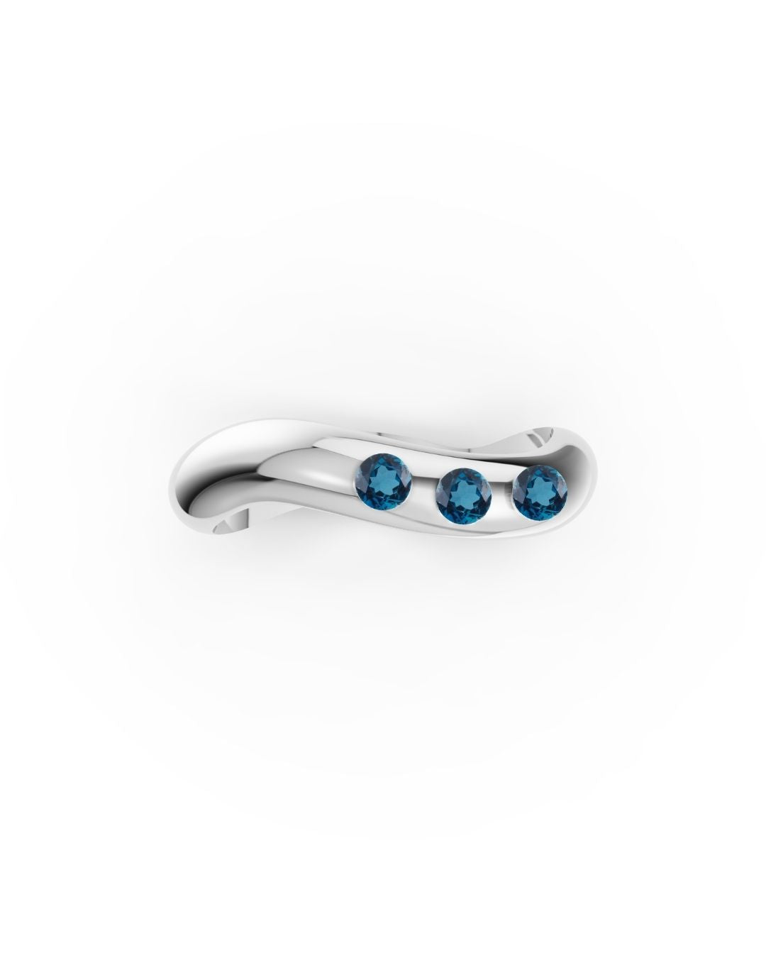 RING ESSENCE HARMONY SILBER - LONDON BLAUER TOPAS