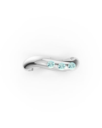 ESSENCE HARMONY RING SILVER - SKY TOPAZ