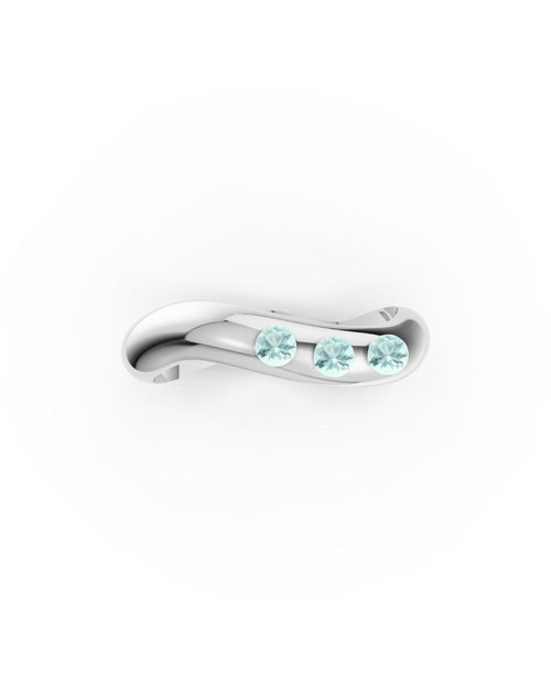RING ESSENCE HARMONY SILBER - TOPAS SKY