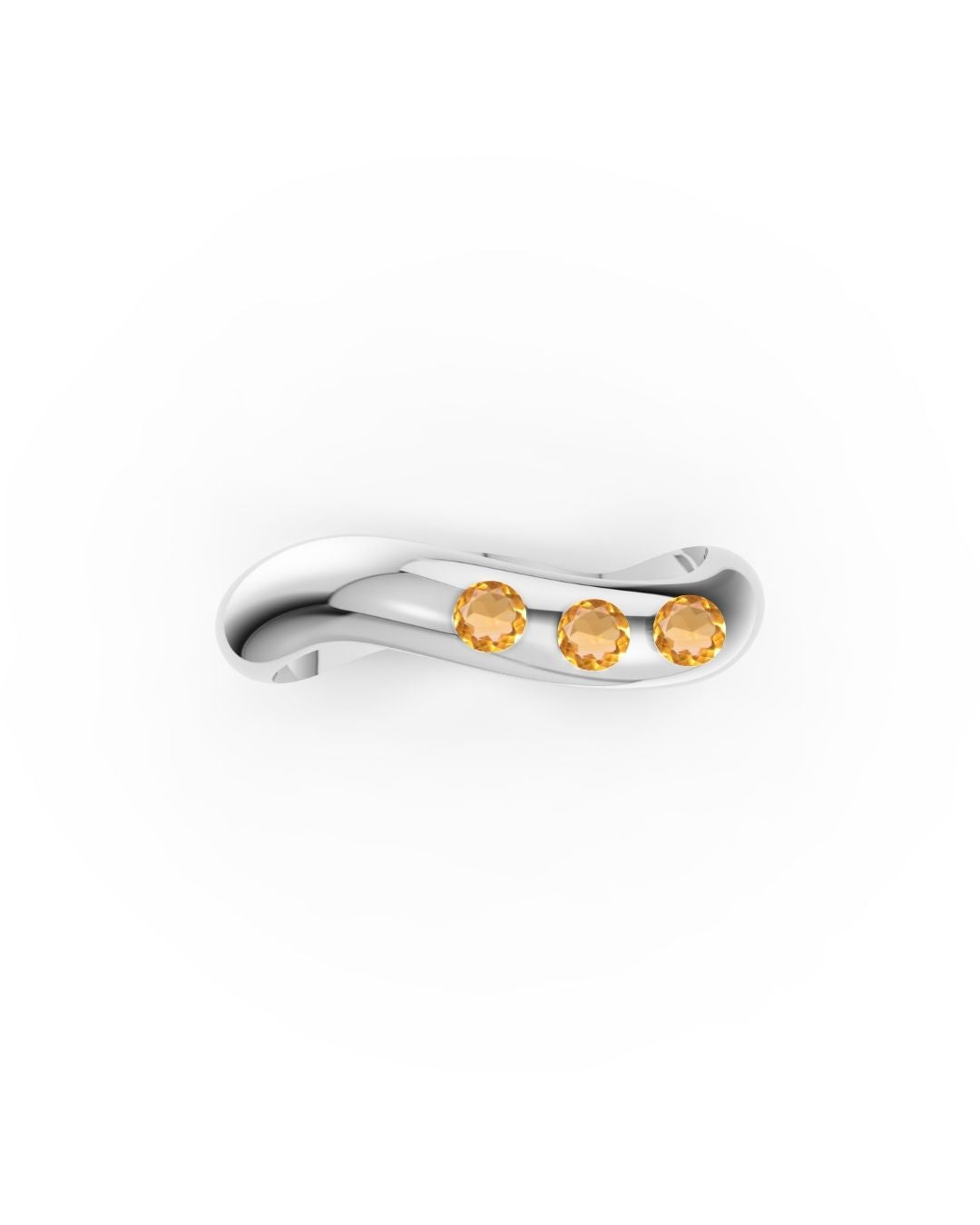 ESSENCE HARMONY SILVER RING - CITRINE