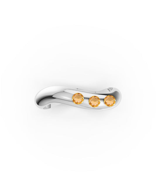 RING ESSENCE HARMONY SILBER - CITRIN