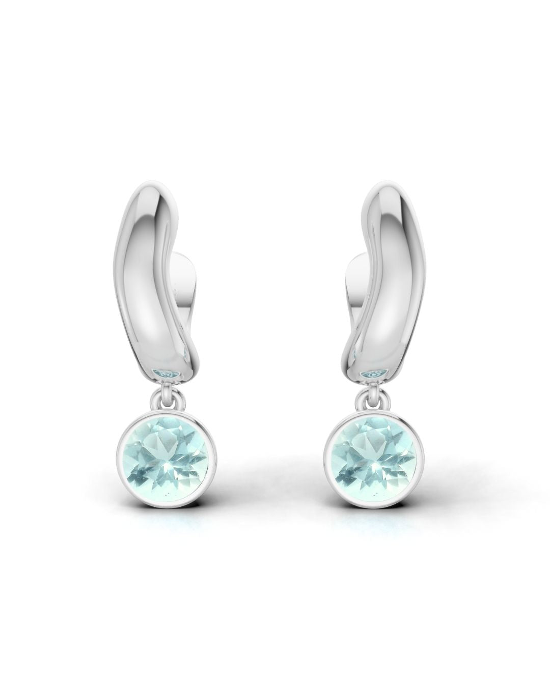 ESSENCE HOOP PLATA - TOPACIO SKY