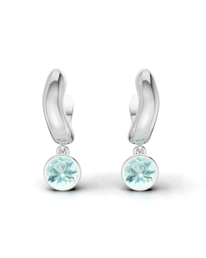 ESSENCE HOOP PLATA - TOPACIO SKY