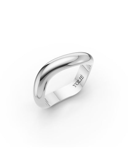 ANILLO ESSENCE LIQUID PLATA