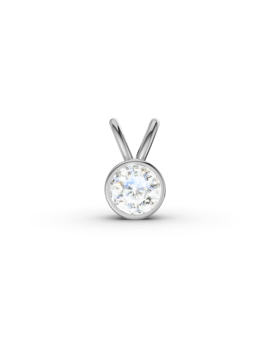 COLGANTE ESSENCE ORO BLANCO 18K - DIAMANTE