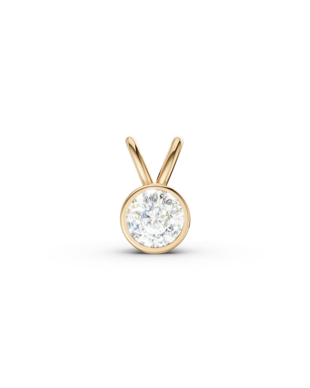 COLGANTE ESSENCE ORO AMARILLO 18K - DIAMANTE