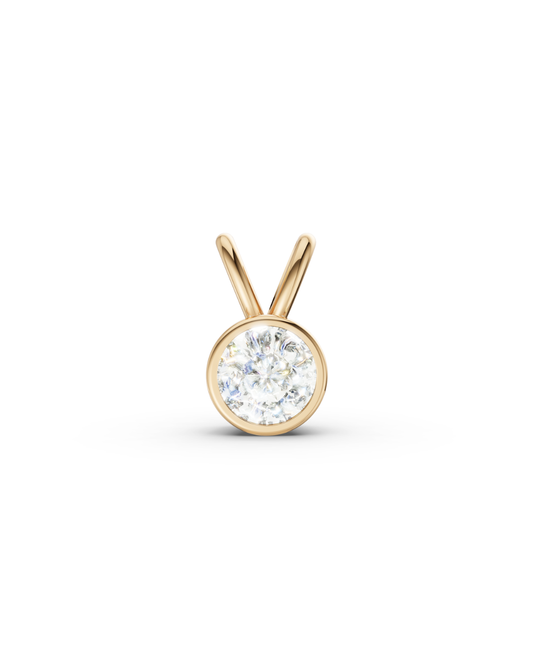 COLGANTE ESSENCE ORO AMARILLO 18K - DIAMANTE