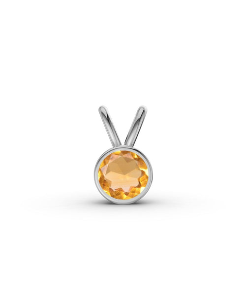 ANHÄNGER ESSENCE SILBER - CITRIN