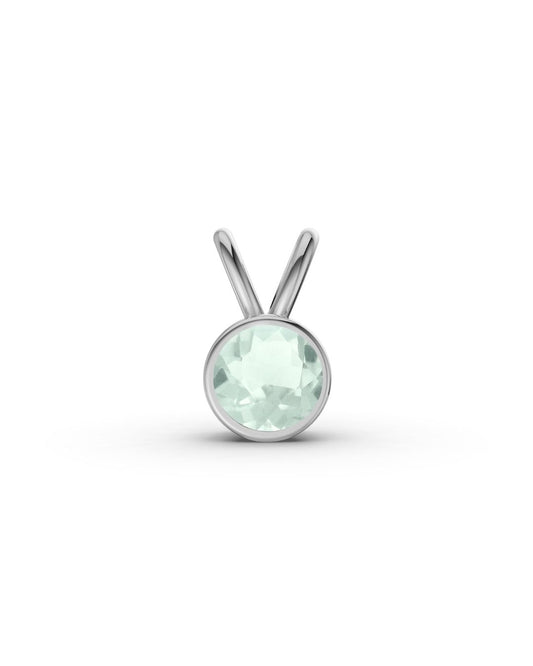 ESSENCE SILVER PENDANT - PRASIOLITE