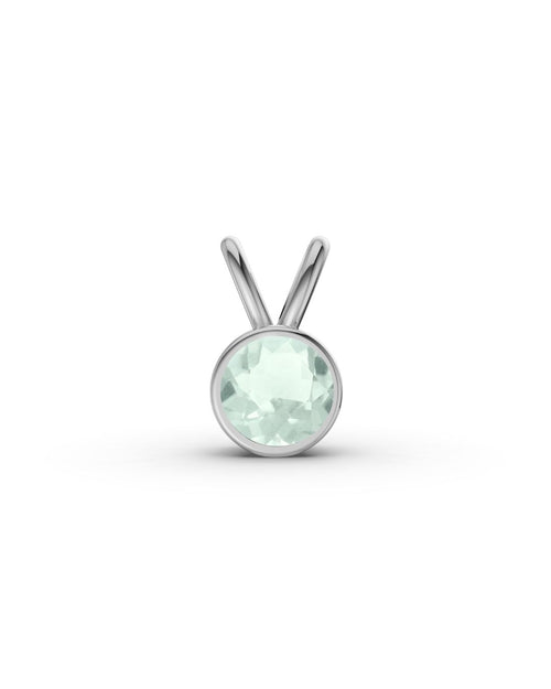 ANHÄNGER ESSENCE SILBER - PRASIOLITH