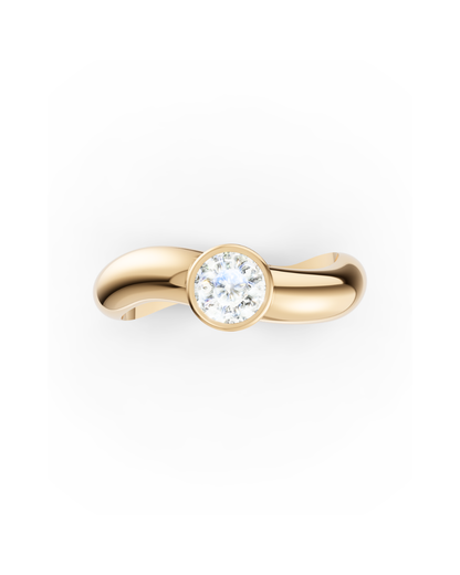 ANILLO ESSENCE SOLITARIO ORO AMARILLO 18K - DIAMANTE