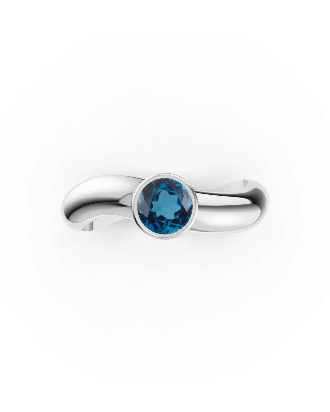 ESSENCE SOLITÄRRING SILBER – LONDON BLUE TOPAS