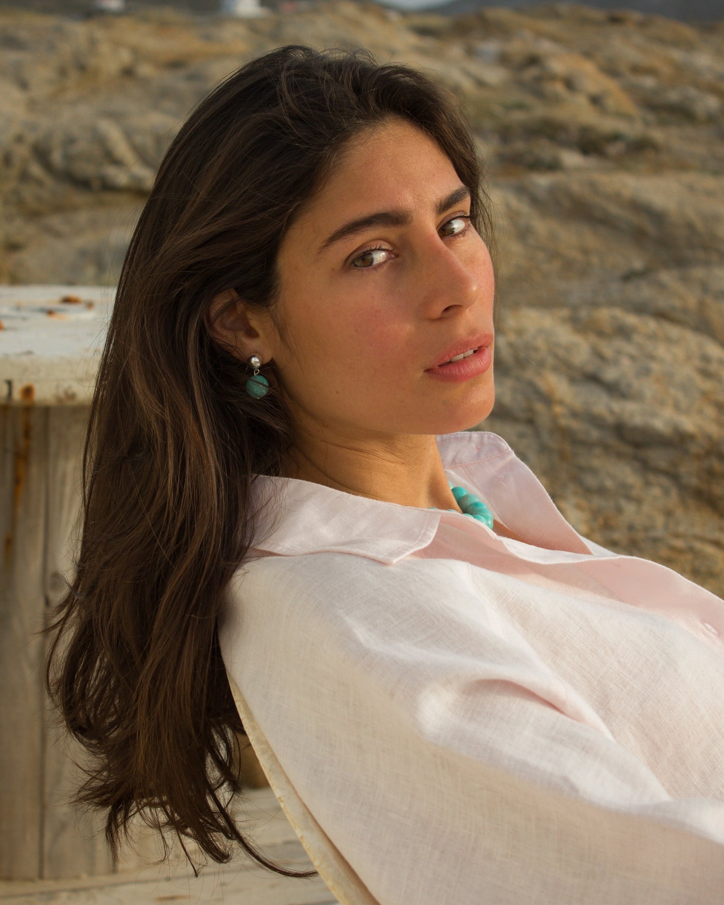 PENDIENTES NAXOS AMAZONITA